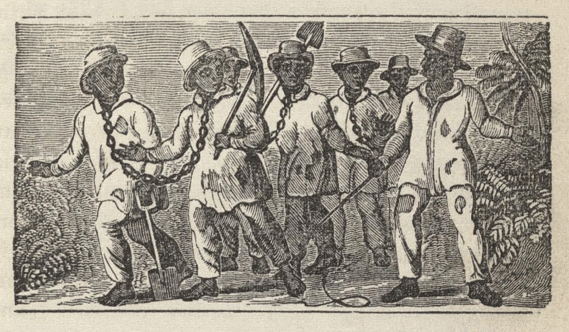 Historical depiction of african Slaves